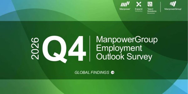 Cover of the ManpowerGroup Employment Outlook Survey for Q4 2026, global findings