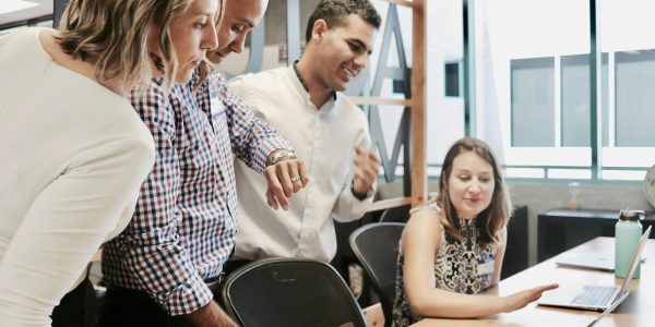 woman sitting at table